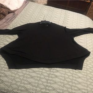 Unique cut lightweight sweatshirt